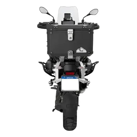 Baú Braz 48l Preto Para Moto Bmw Gs 1300 Adventure Pro Polido