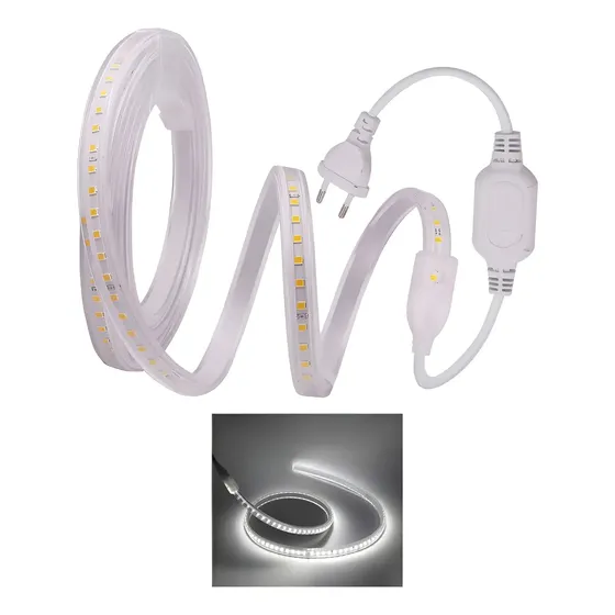 Tira Led Blanca Fria Exterior Sdm 2835 Ip67 X Metro Clicshop Luz Blanco Frío | Cuotas sin interés
