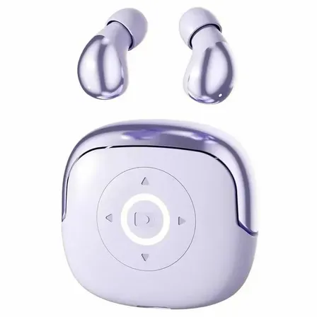 Audífonos Inalámbricos Bluetooth 6 Kaxws TWS In-ear Violeta Con Estuche de Carga y Micrófono