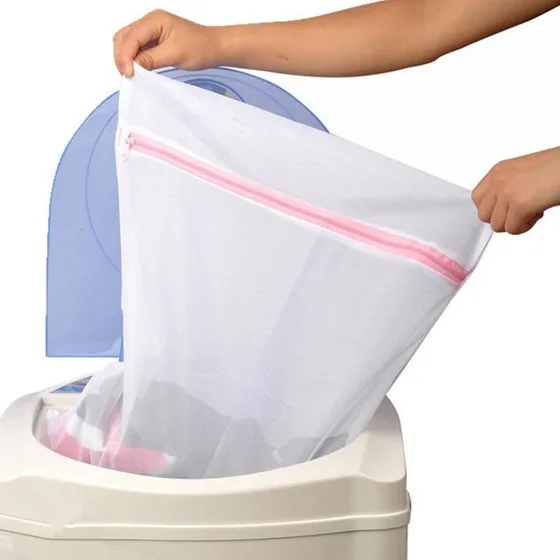 Bolsa Malla Para Lavanderia Ropa Cuidado 30x38cm Set De 4pza