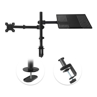 Soporte De Monitor Dual Para Monitor Y Portátil Soporte De Monitor Dual Para Monitor Y Portátil