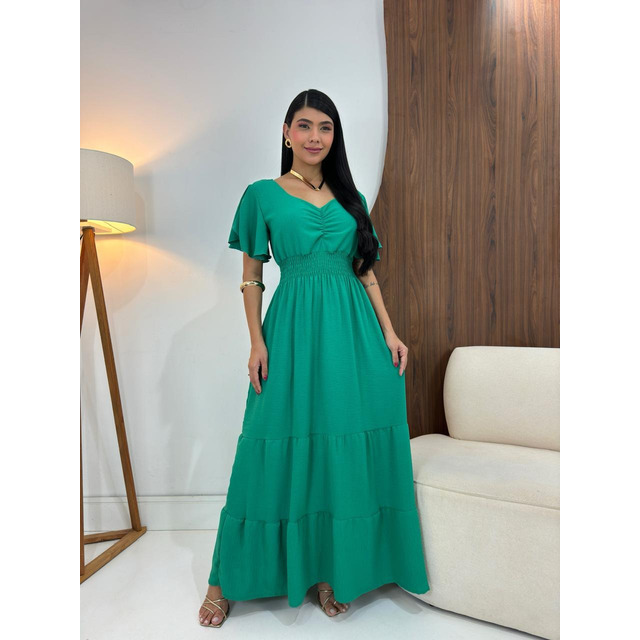 Vestido Longo Feminino De Manguinhas Multiuso De Luxo Vestido Longo Feminino De Manguinhas Multiuso De Luxo