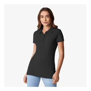 Playera tipo polo negra optima cheap