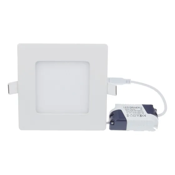 Lámpara Panel Led 3w Spot Cuadrada Empotrable Luz Blanca