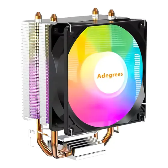 Disipador Cpu Cooler Adegrees Colorful Led 90mm Intel Amd