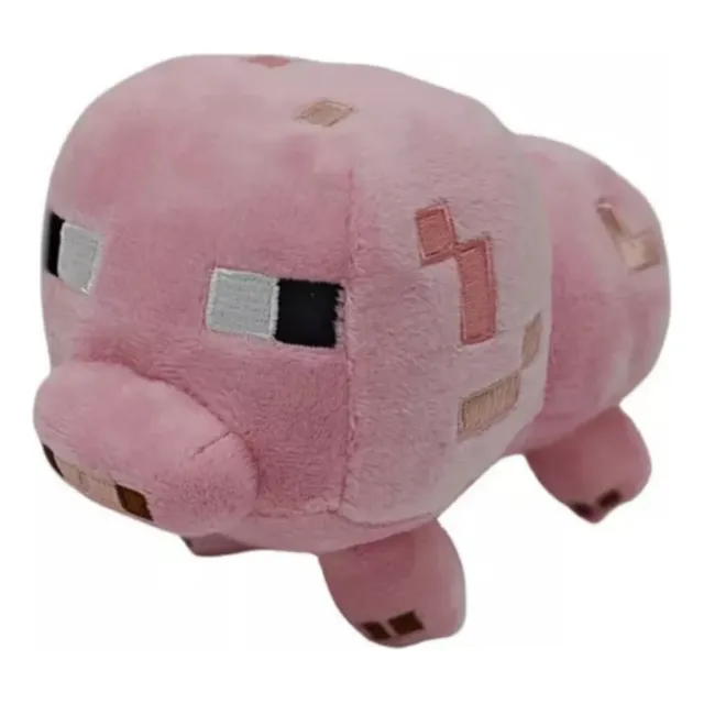 Peluche Minecraft Forma De Cerdo Rosa