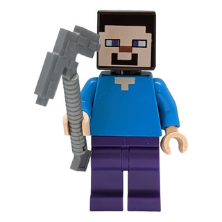 Minifigura De Lego Minecraft: Steve Con Pico Minifigura De Lego Minecraft: Steve Con Pico