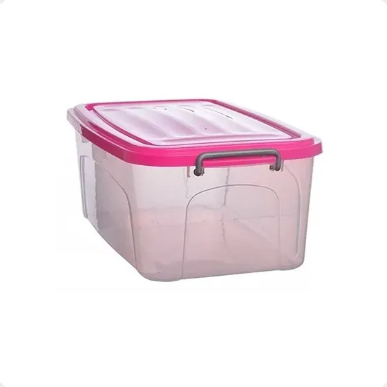 Caja Plastica Grande Contenedor Rectangular 30 L Apilable