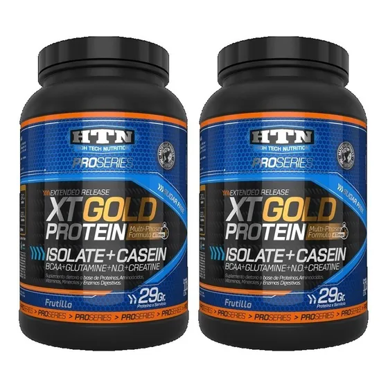 Xt Gold Protein 2kg Isolada + Caseina Promo X 2 Htn