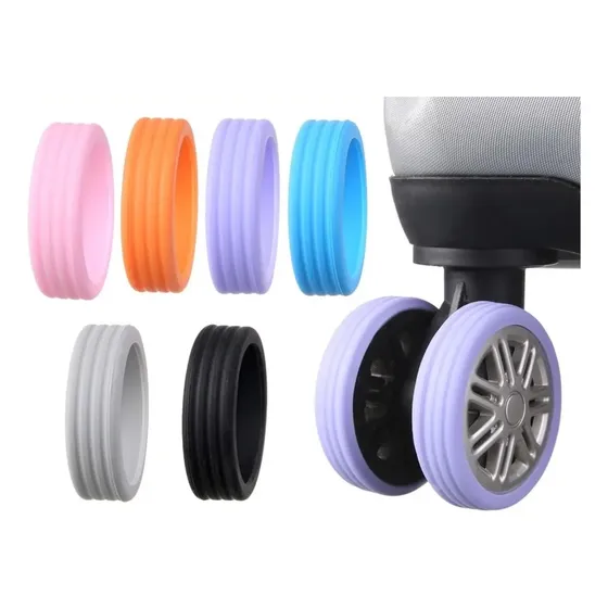 Set Fundas De Silicona Para Ruedas Equipaje Maletas De Viaje