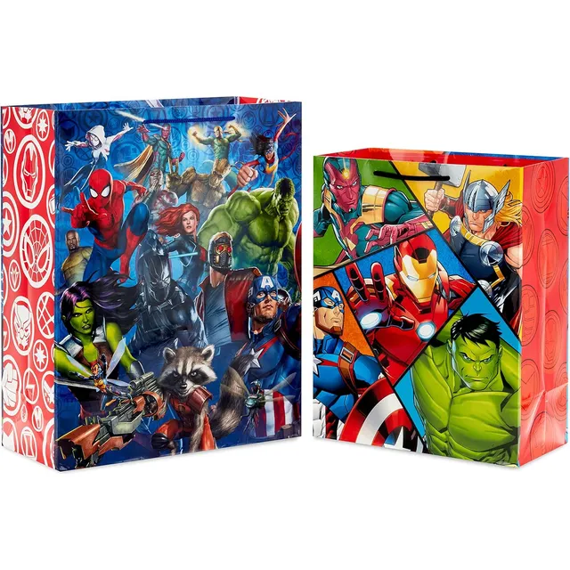 Set De Bolsas Regalo Avengers De Superhéroes Cumpleaños
