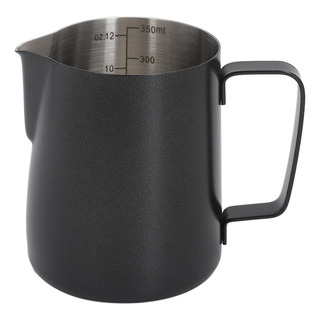 Jarra Para Hacer Espuma De Leche, 350 Ml, Color Negro Y Negr Jarra Para Hacer Espuma De Leche, 350 Ml, Color Negro Y Negr