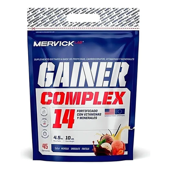 Gainer Complex Mervick Lab Ganador De Peso X 4,5 Kg Sabor Vainilla