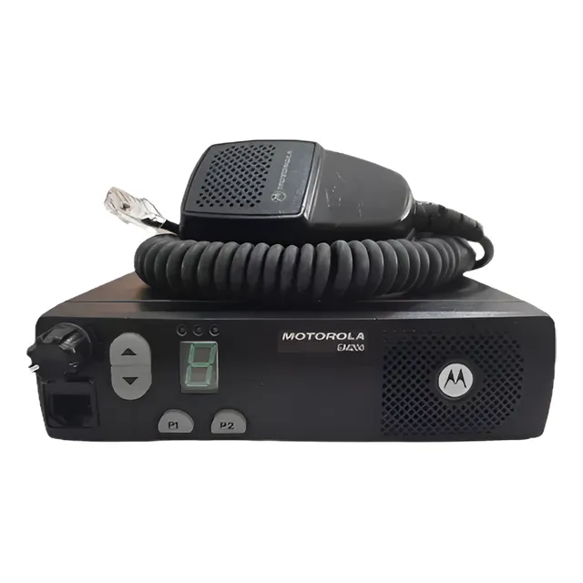 Radio Motorola Em200 Vhf Completo Com Ptt E Acessórios