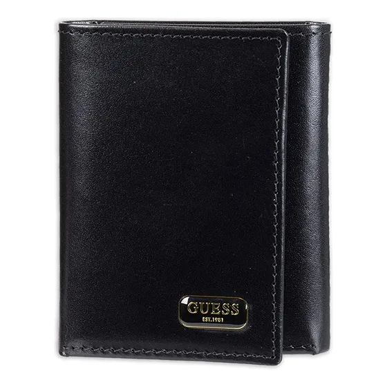 Billetera De Cuero Trifold Para Hombre