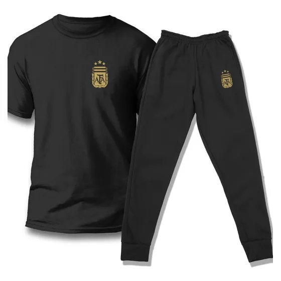 Conjunto Niño Remera Y Pantalon Jogging Futbol Argentino