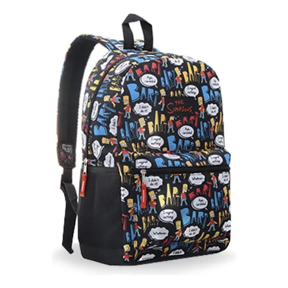 Morral Bolso Escolar Grande Para Niño Simpsons Bart Capi