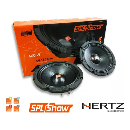 Medios 6.5 Hertz Serie Spl Show 400w Neodimio Sv165neo