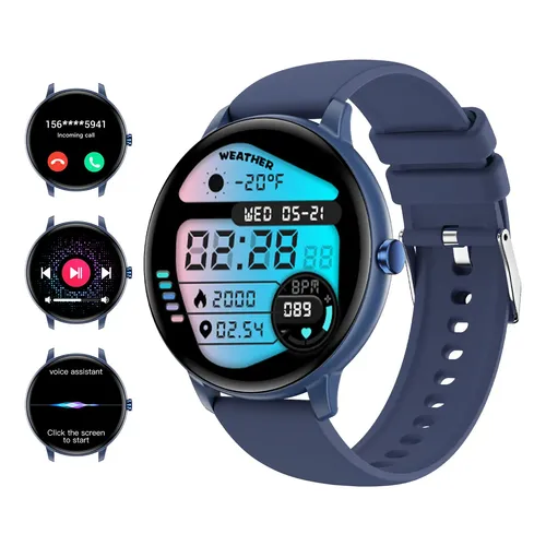Smartwatch CMF by Nothing Watch Pro 2 Grafite com Pulseira Azul de