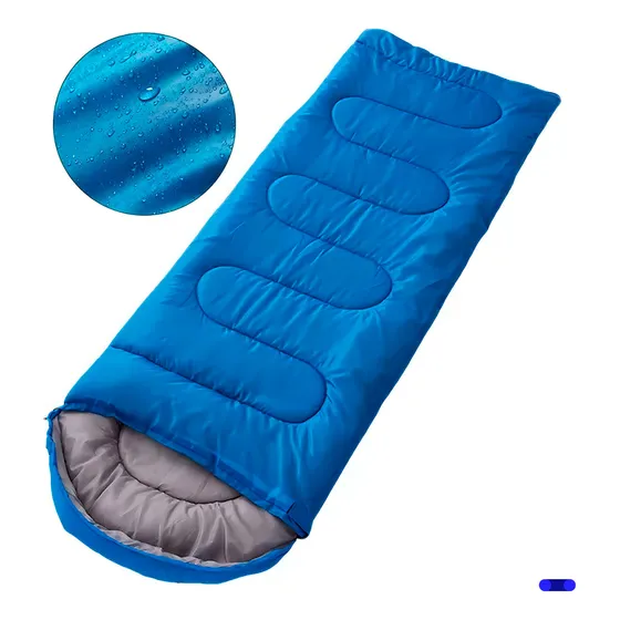 Sleeping Bag Bolsa De Dormir Térmica Colchoneta Portátil Color Azul
