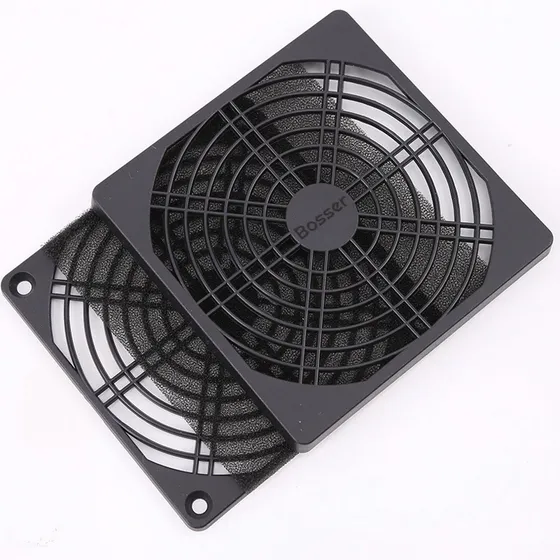 Pack X 10 Reja Plastica C/ Filtro Bosser P/ Cooler 120x120mm Color Negro