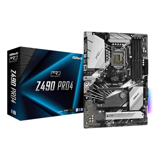 Asrock Z490 Pro4 Soporta 10 Âª Generacion Procesador Intel