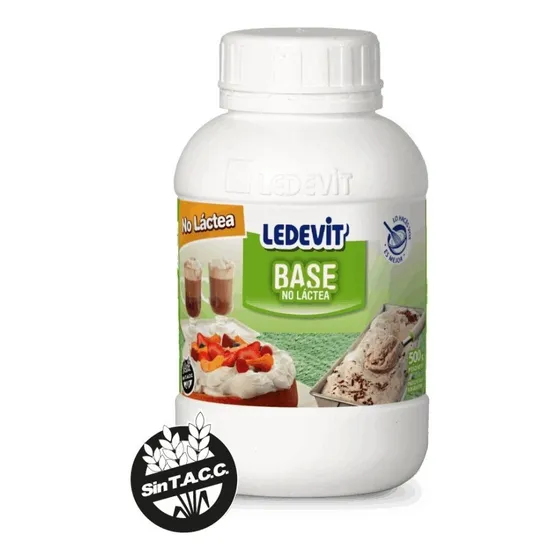 Crema Base No Lactea Sin Tacc Ledevit Origen Vegetal 500g