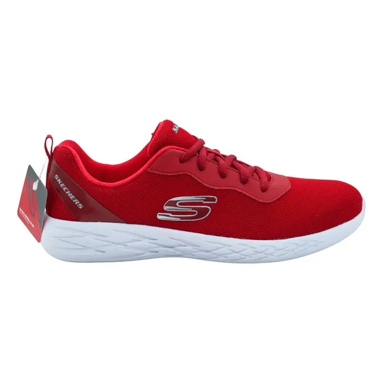 Tenis Skechers Junior Unisex Rojo Cintas Cómodo Ligero 40000