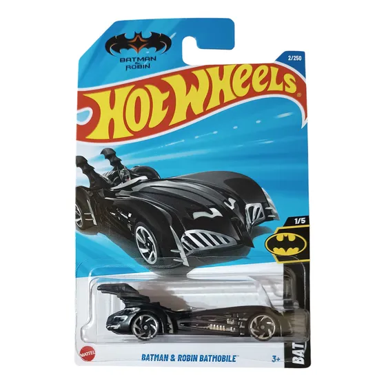 Hot Wheels Batman & Robin Batmobile Serie Básicos Batman