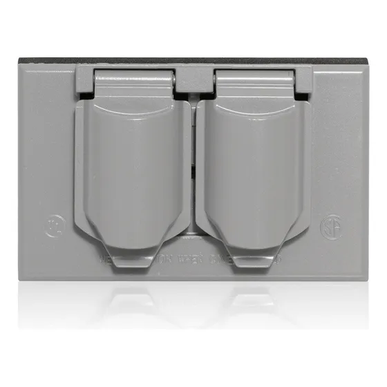 Tapa Leviton Wm1d-sgy Intemperie Color Gris