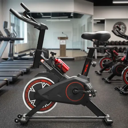 Bicicleta Ergométrica Spinning Com Inercia De 16kg Até 100kg Preto %v