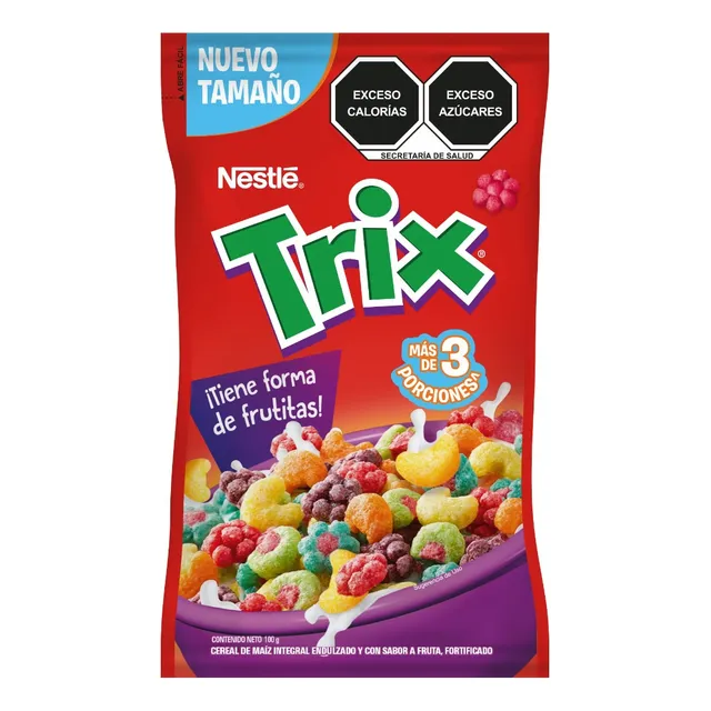 Cereal Integral Frutas Trix Caja con 12 bolsas de100g c/u