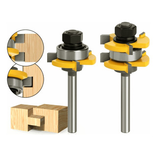 Brocas De Ensamble Para Madera, Uso En Router, Vástago 1/4 Brocas De Ensamble Para Madera, Uso En Router, Vástago 1/4