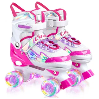 Patines Para Niñas Niños Niños, Negro Rosa Morado 4 Si... Patines Para Niñas Niños Niños, Negro Rosa Morado 4 Si...