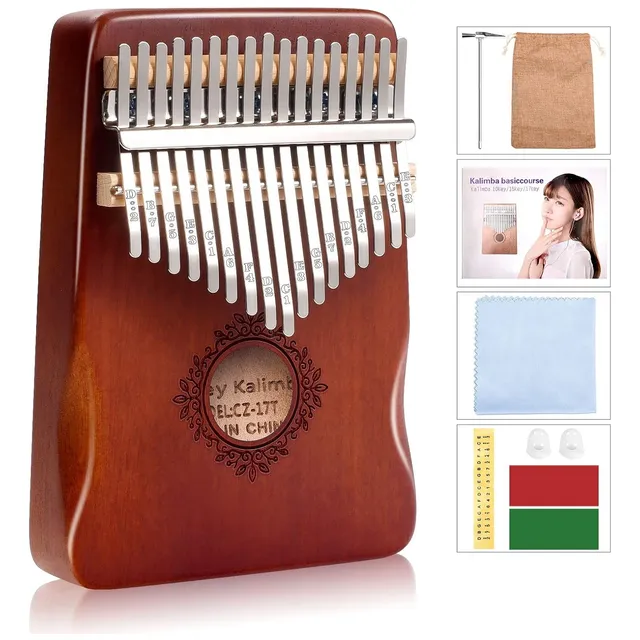 Kalimba 17 Teclas Instrumento Musical Acústico Profesional