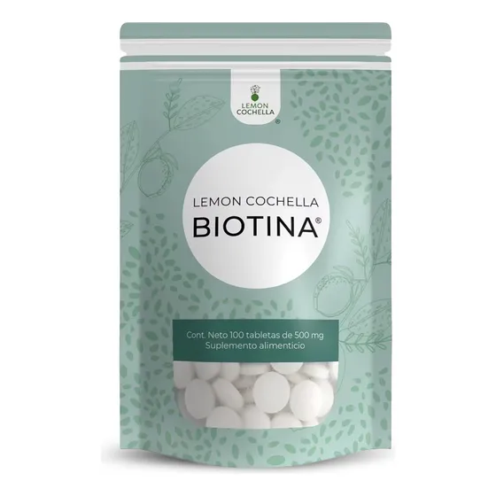 Biotina Lemon Cochella 10,000 mcg |1 Sobre Dura 100 Días | Fortalece el Cabello, Uñas y Piel, Promueve el Crecimiento Capilar | Mejora la Salud de la Piel, Aumenta la Energía