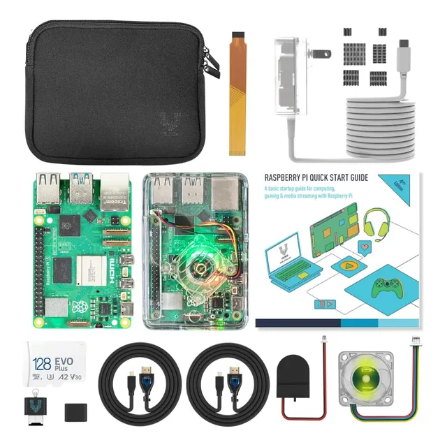 Vilros Raspberry Pi 5 Glowcool Max Starter Kit (4 Gb De Ram,