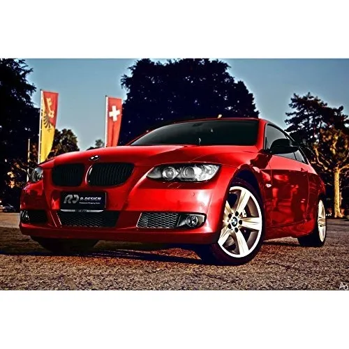Vvivid Vinilo Cromado Rojo 30 X 5 Pie Canal Libr Aire Listo