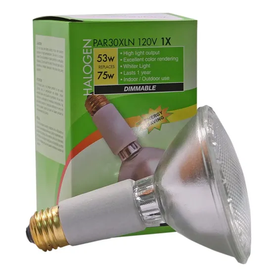 3 Bombilla Halogena Cuello Extra Largo Par30 53 Vatio