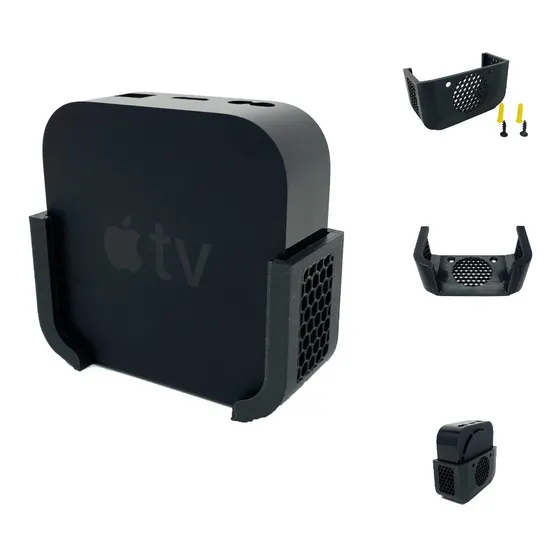 Soporte Base De Pared Para Apple Tv Hd 4k 1º Y 2º Generación
