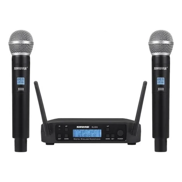 Microfone Shure Sem Fio Duplo Glxd4 Beta 58a