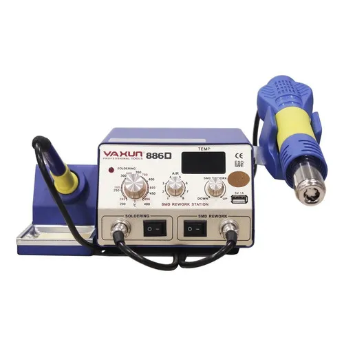 Estacion De Soldado Doble Yaxun 886d Smd Cautin Profesional