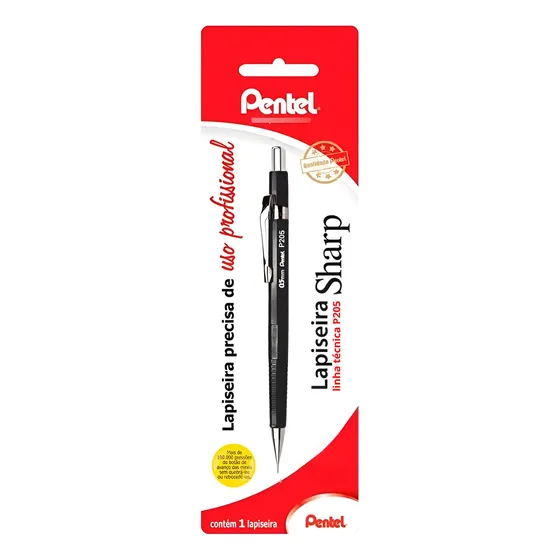 Lapiseira Pentel Classic Sharp P200 0.3 0.5 0.7 0.9 Original