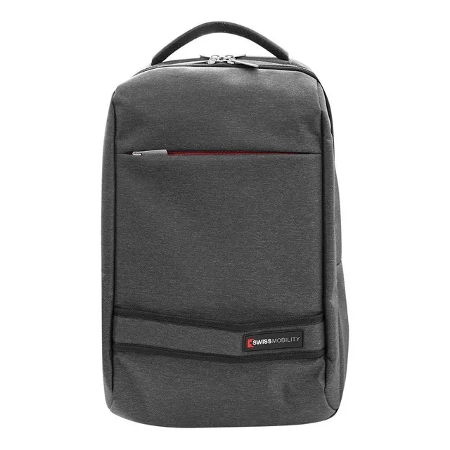 Mochila Backpack Swissmobility P/laptop 17 Xl-117 Gris Diseño de la tela Nailon
