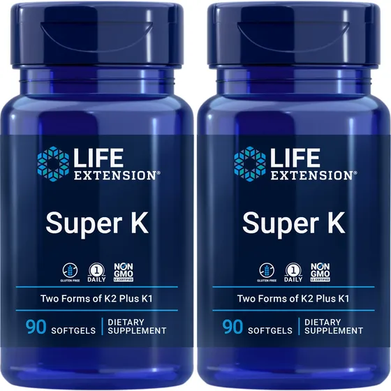 Supplement Life Extension Super K Softgels 90 (paquete De 2)