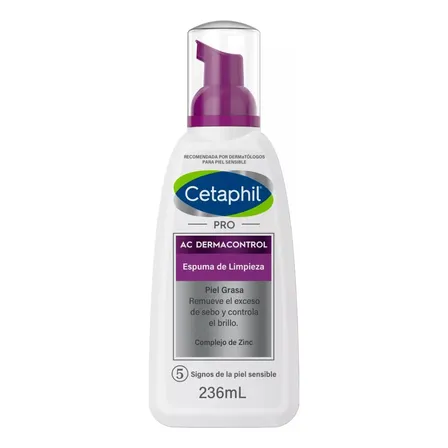 Cetaphil Pro Ac Control Espuma De Limpieza Piel Grasa 236 Ml