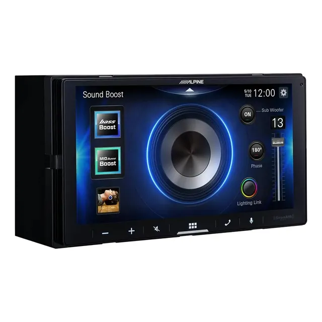 Autoestereo Alpine ilx-w770 receptor multimedia digital de 7 pulgadas con Apple carplay y android doble din color negro