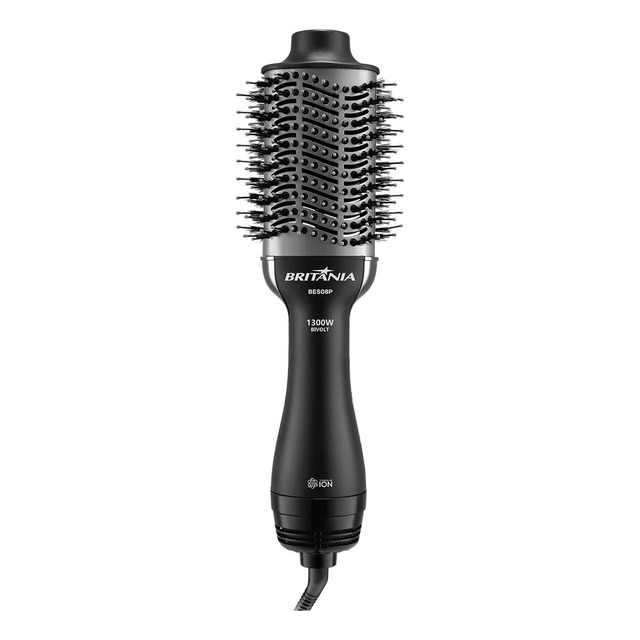 Escova Secadora Britânia Bes08p 1300w - 127/220v Escova Secadora Britânia Bes08p 1300w - 127/220v
