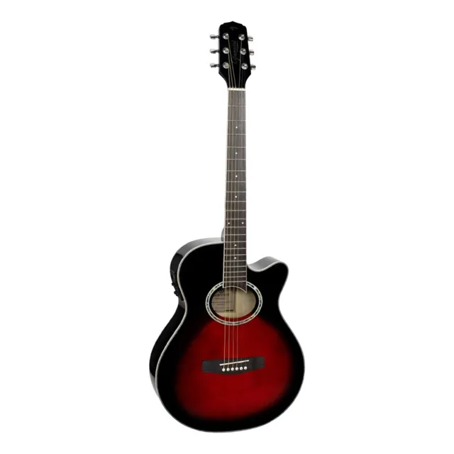 Violão Eletroacústica Giannini Performance Gsf-1d Ceq Para Destros Brown Red Burst Sabina Solida Verniz Brilhante