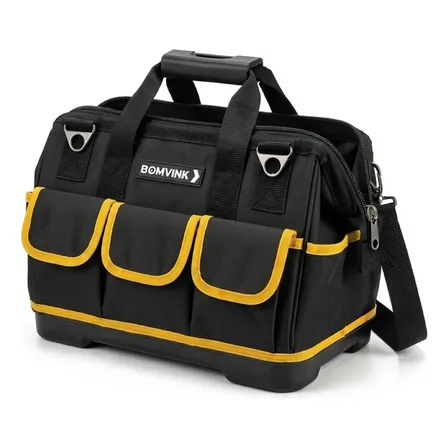 Bolsa Ferramentas Impermeavel Fundo Rigido Mala Profissional Preto